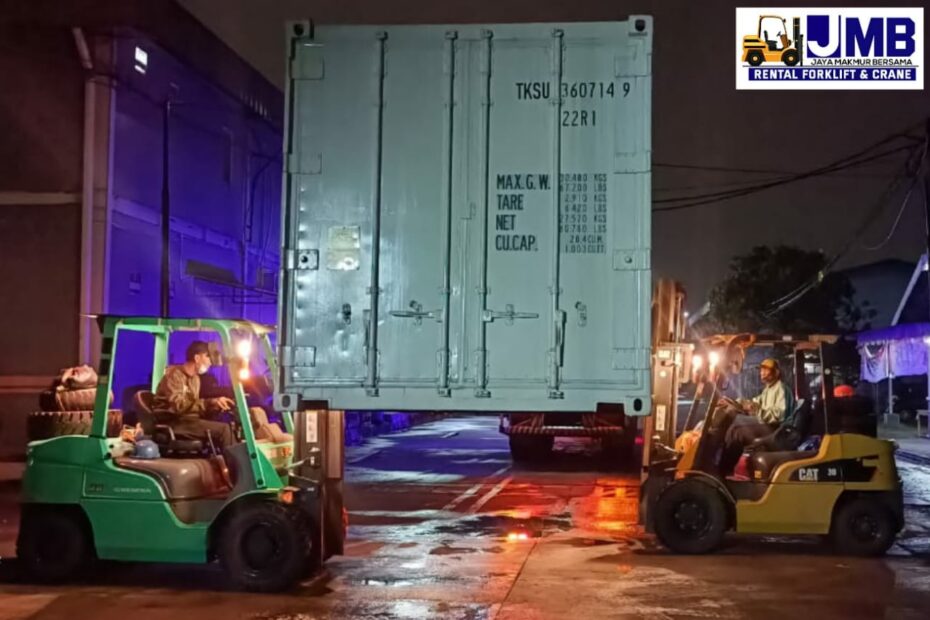 sewa forklift crane cilodong depok