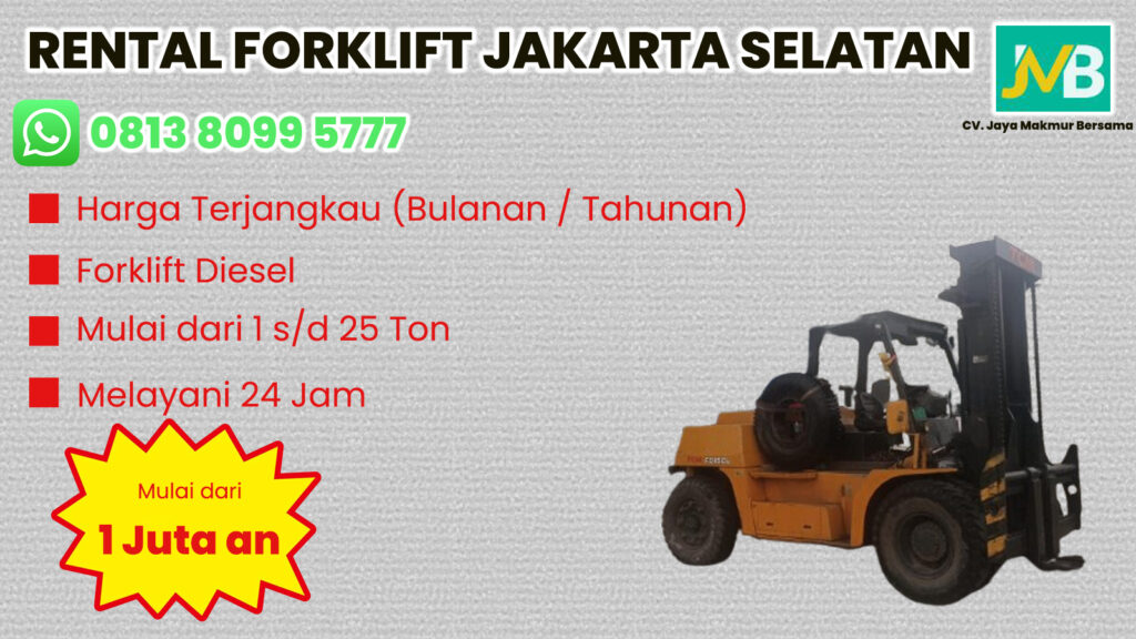 WA 081380995777 Sewa Forklift Lebak Bulus, Pondok Indah Pondok Labu di Jakarta Selatan