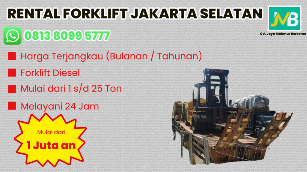 WA 081380995777 Sewa Forklift Bintaro, Ciputat, Pondok Cabe di Jakarta Selatan