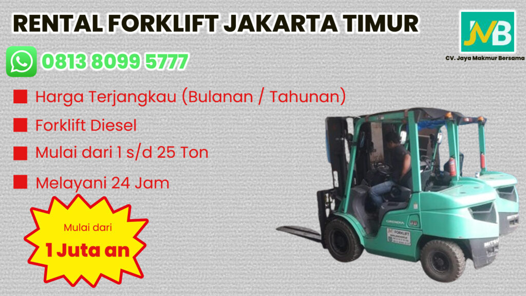 WA 081380995777 Sewa Forklift Duren Sawit, Klender, Buaran di Jakarta Timur
