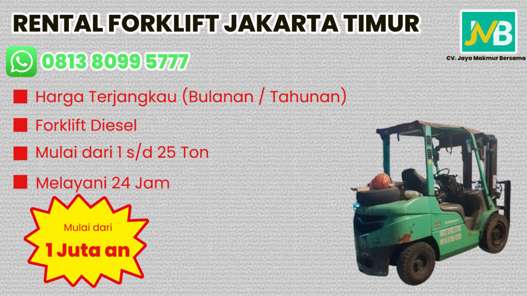 WA 081380995777 Sewa Forklift Matraman, Rawamangun, Condet di Jakarta Timur