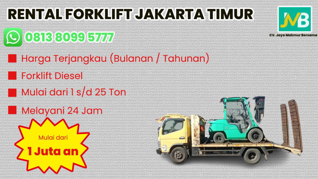 WA 081380995777 Sewa Forklift Pondok gede, jatiwaringin, jatibening di Jakarta Timur